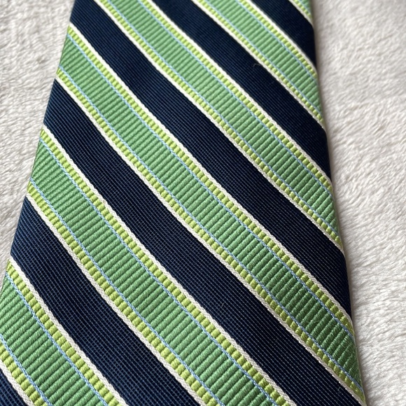 Izod green and blue striped tie - Picture 6 of 6